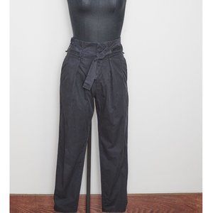 Zara XS Black Paper Bag Trouser